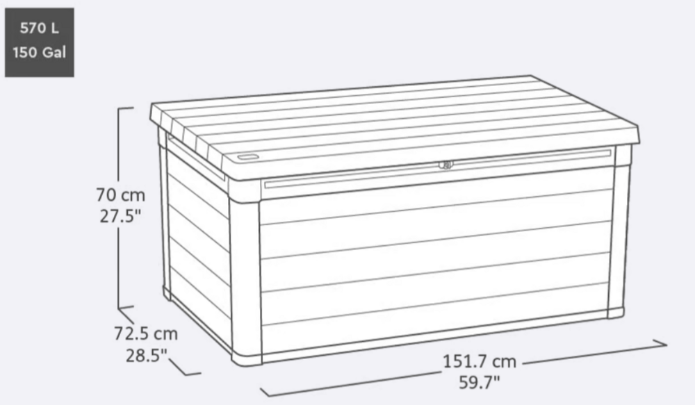 CORTINA úložný box 570 L (obrázek 10)