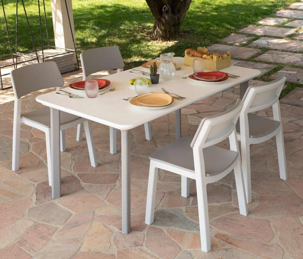 ITALIA DINING plastový stůl - světle šedá (obrázek 5)
