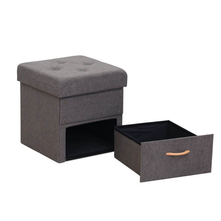 Taburet SULOT — šedá, více velikostí TYP 1 - 42×42×43 cm (obrázek 8)