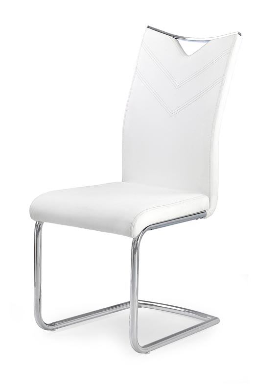 Jídelní židle PRESTO – ekokůže, více barev Bílá