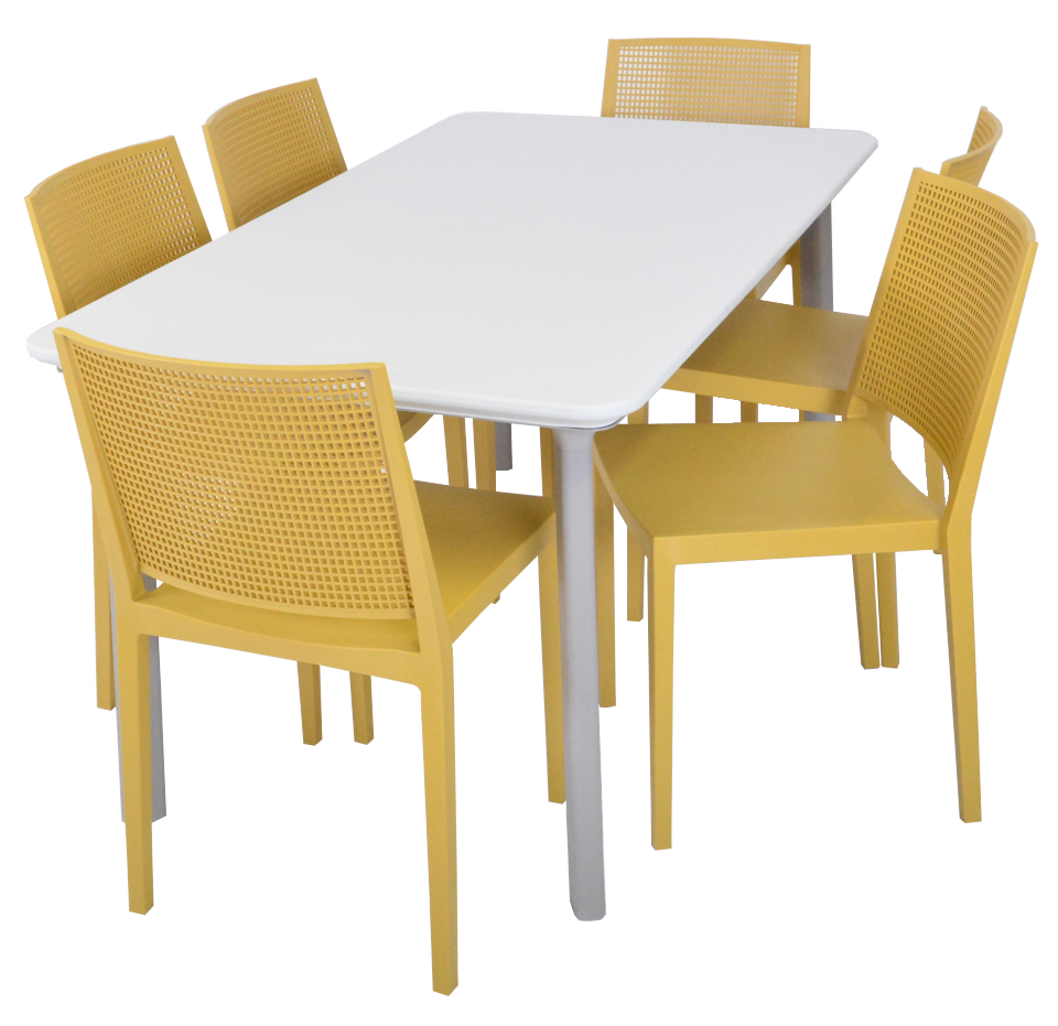 ITALIA DINING plastový stůl - světle šedá (obrázek 11)