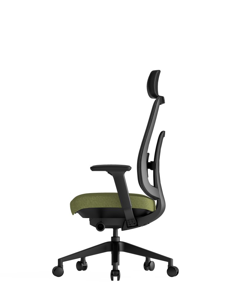 Kancelářská ergonomická židle K42  SP – síť/ čalouněná, zelená (obrázek 5)