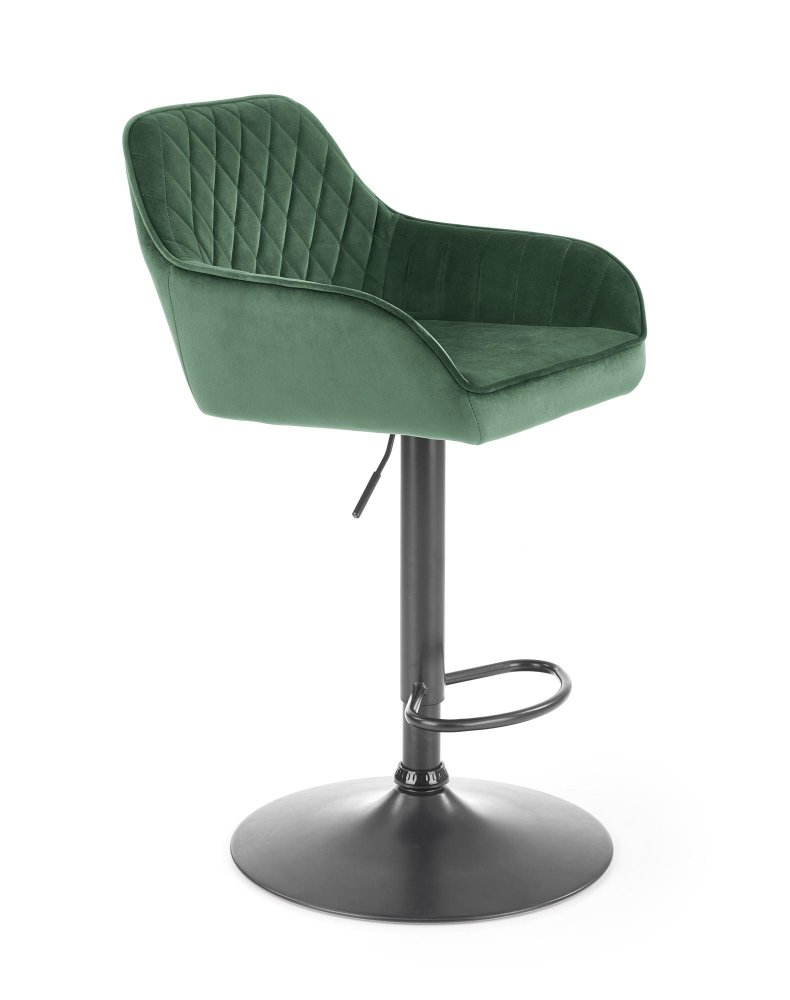 Barová židle PERSA – samet, více barev Šedá