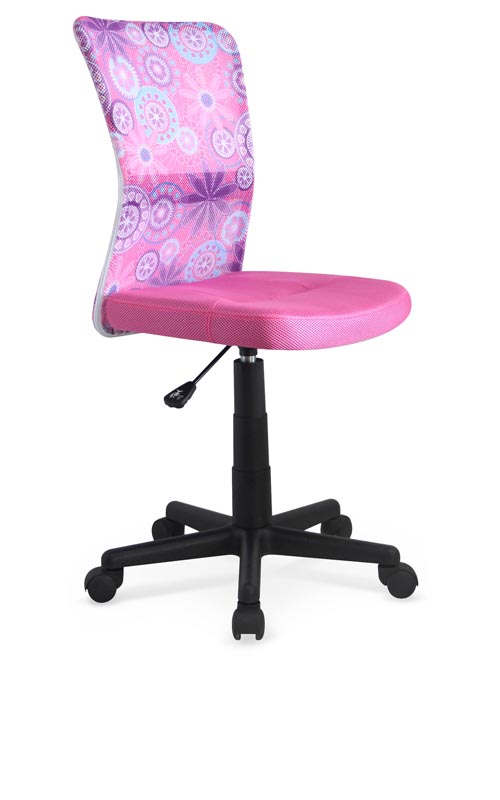 Dětská židle na kolečkách DINGO – bez područek, více barev Růžová