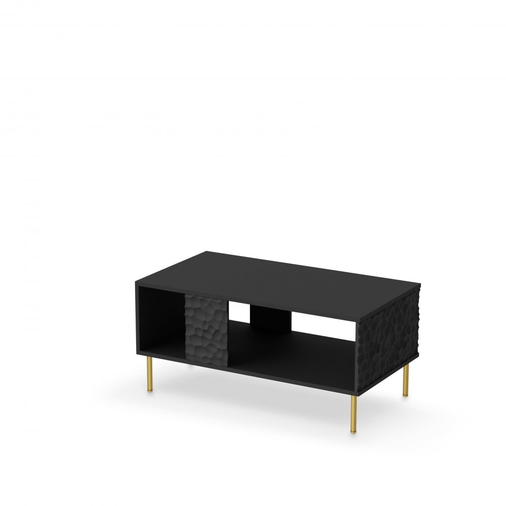 Konferenční stolek BULLET — černá / zlatá