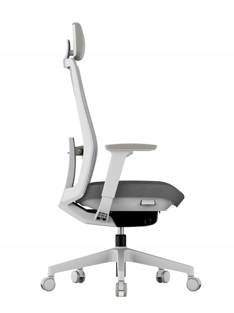 Kancelářská ergonomická židle K10 W — více barev Černá (obrázek 14)