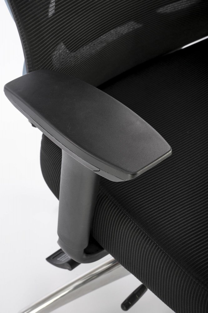 Kancelářská ergonomická židle GILBERTO — kov, látka, síť, černá Halmar (obrázek 13)