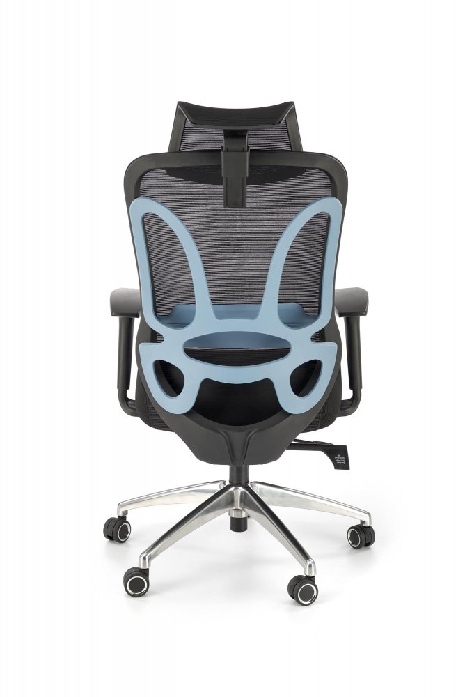 Kancelářská ergonomická židle GILBERTO — kov, látka, síť, černá Halmar (obrázek 20)