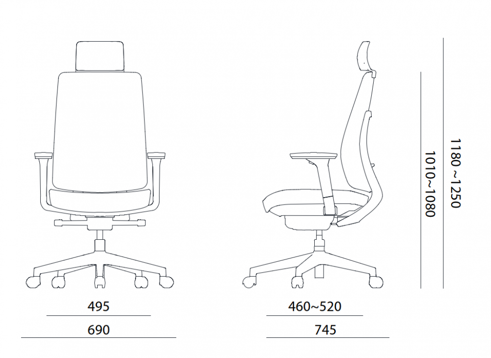 Kancelářská ergonomická židle K50 — bílá, více barev Béžová