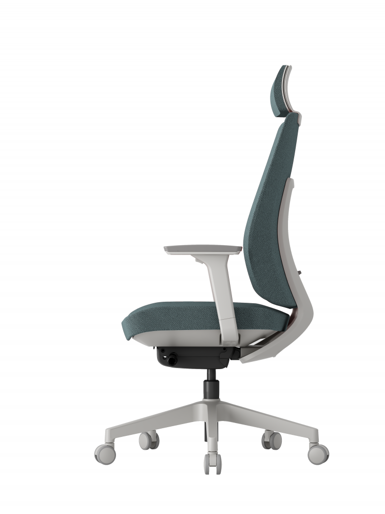 Kancelářská ergonomická židle K50 — bílá, více barev Modrá (obrázek 15)