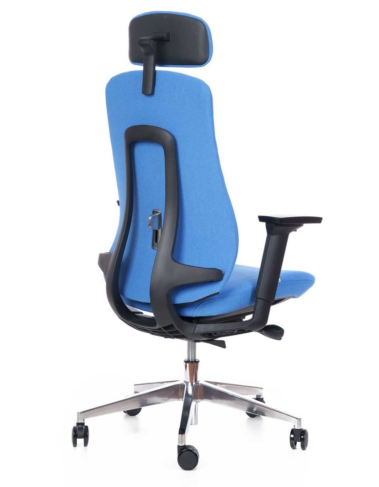 Kancelářská ergonomická židle Sego Terra — látka, více barev, nosnost 120 kg černá (obrázek 10)