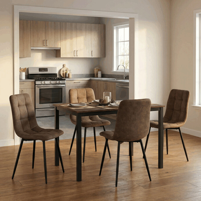 Jedálenský stôl TOMSO – 110x70 cm, MDF old wood Autronic