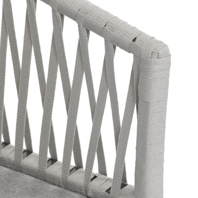 Zahradní křesílko WEAVE – šedé z kovu a polyretanu, Autronic (obrázek 12)