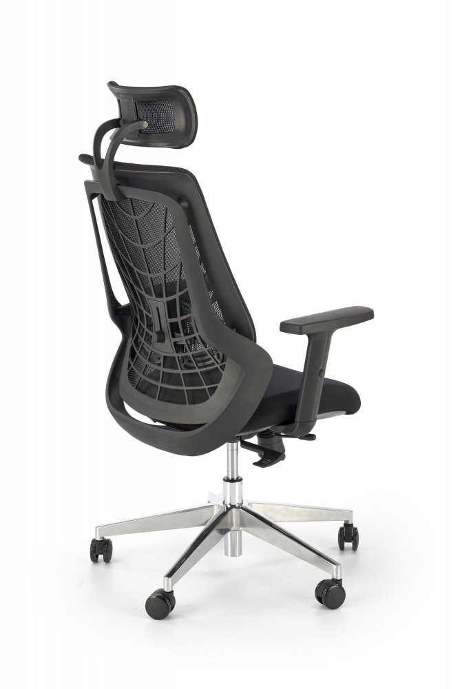 Kancelářská ergonomická židle GERONIMO — síť, černá Halmar (obrázek 3)