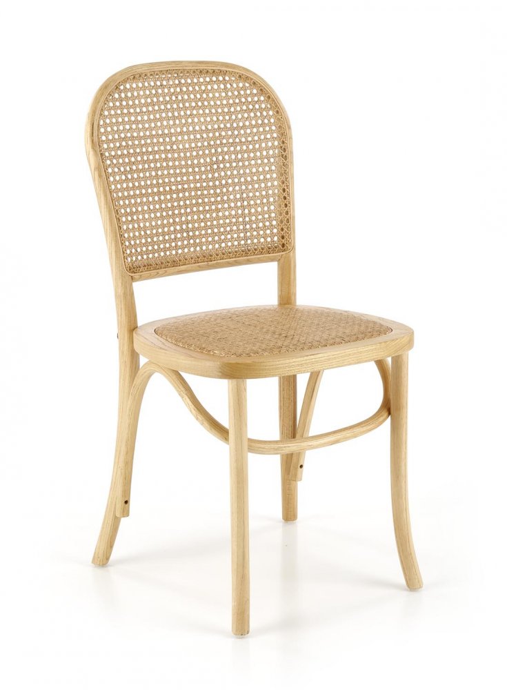 Jídelní židle HEMIA — masiv, přírodní ratan