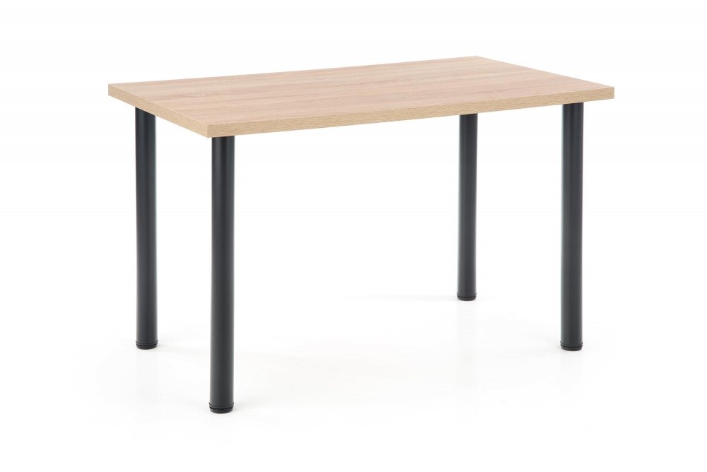 Jídelní stůl MODEX 2 –⁠ 120x68x75, kov/dřevo, dub sonoma