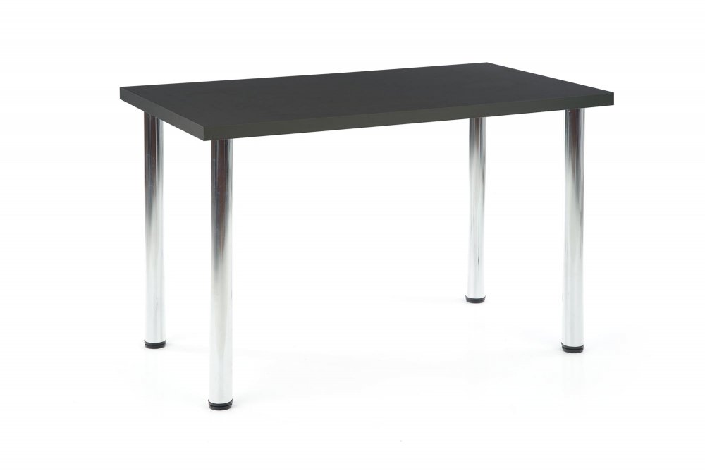 Jídelní stůl MODEX –⁠ 120x68x75, chrom/dřevo, antracit