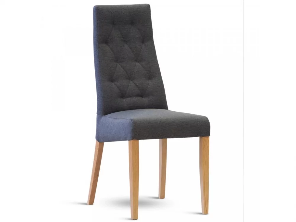 Jídelní čalouněná židle IBIZA – masiv dub, látka, více barev Látka boss antracit