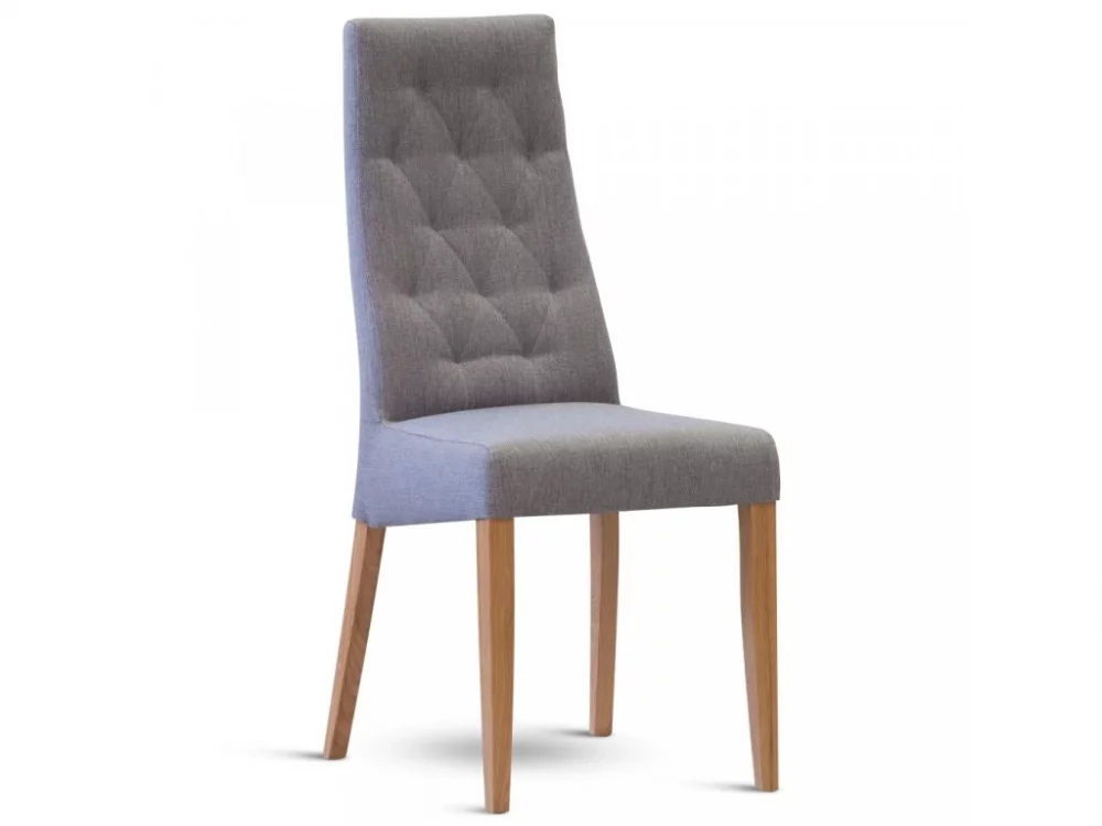 Jídelní čalouněná židle IBIZA – masiv dub, látka, více barev Látka boss šedá