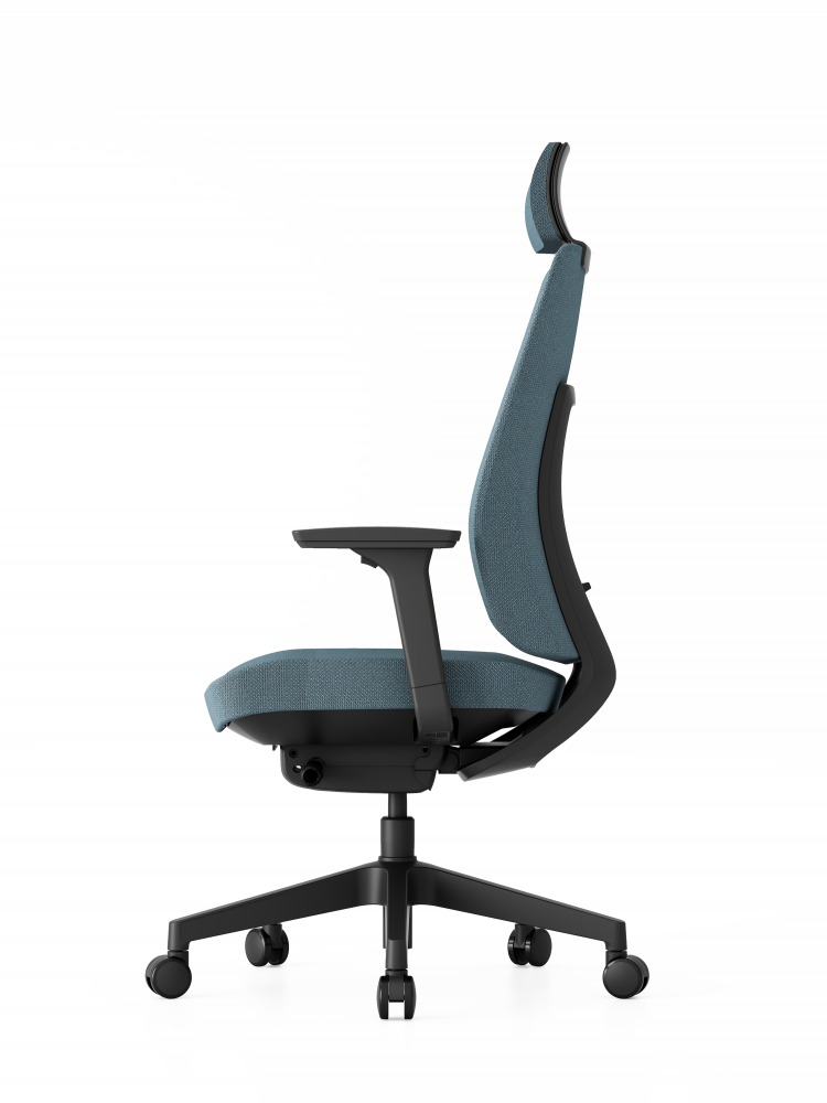 Kancelářská ergonomická židle K50 — černá, více barev Modrá (obrázek 12)