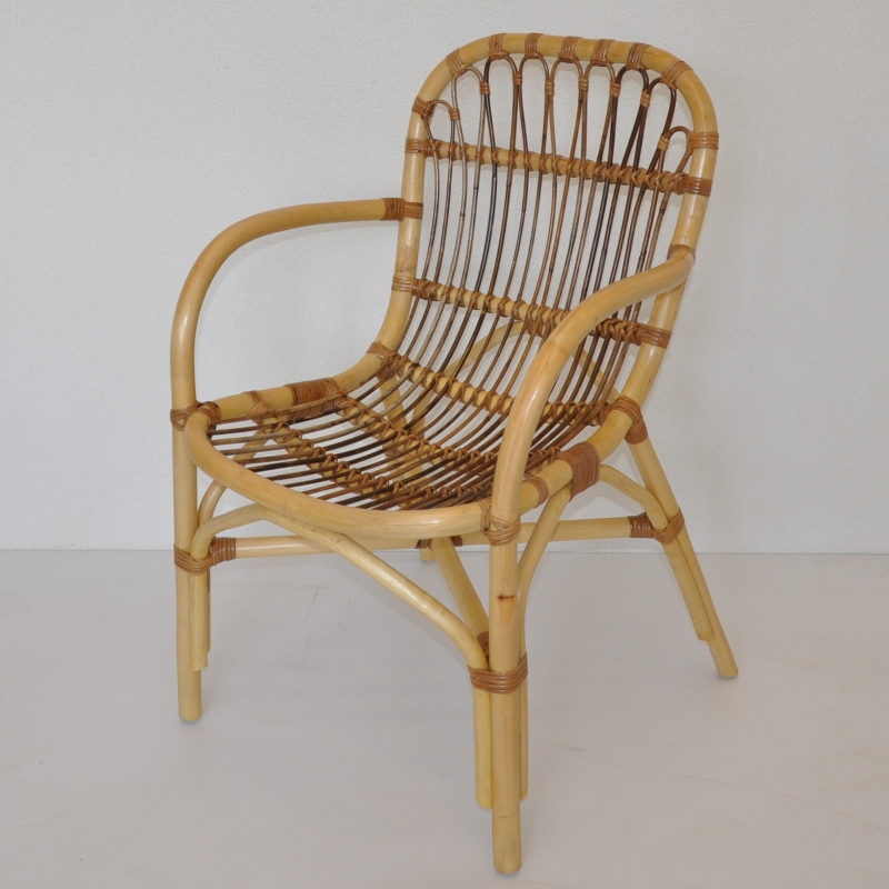 Zahradní křeslo KURUMA — ratan, látka, béžová Axin trading