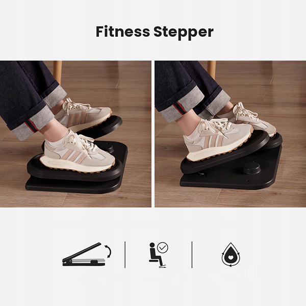 Ergonomická podložka pod nohy STEPPER – černá (obrázek 9)