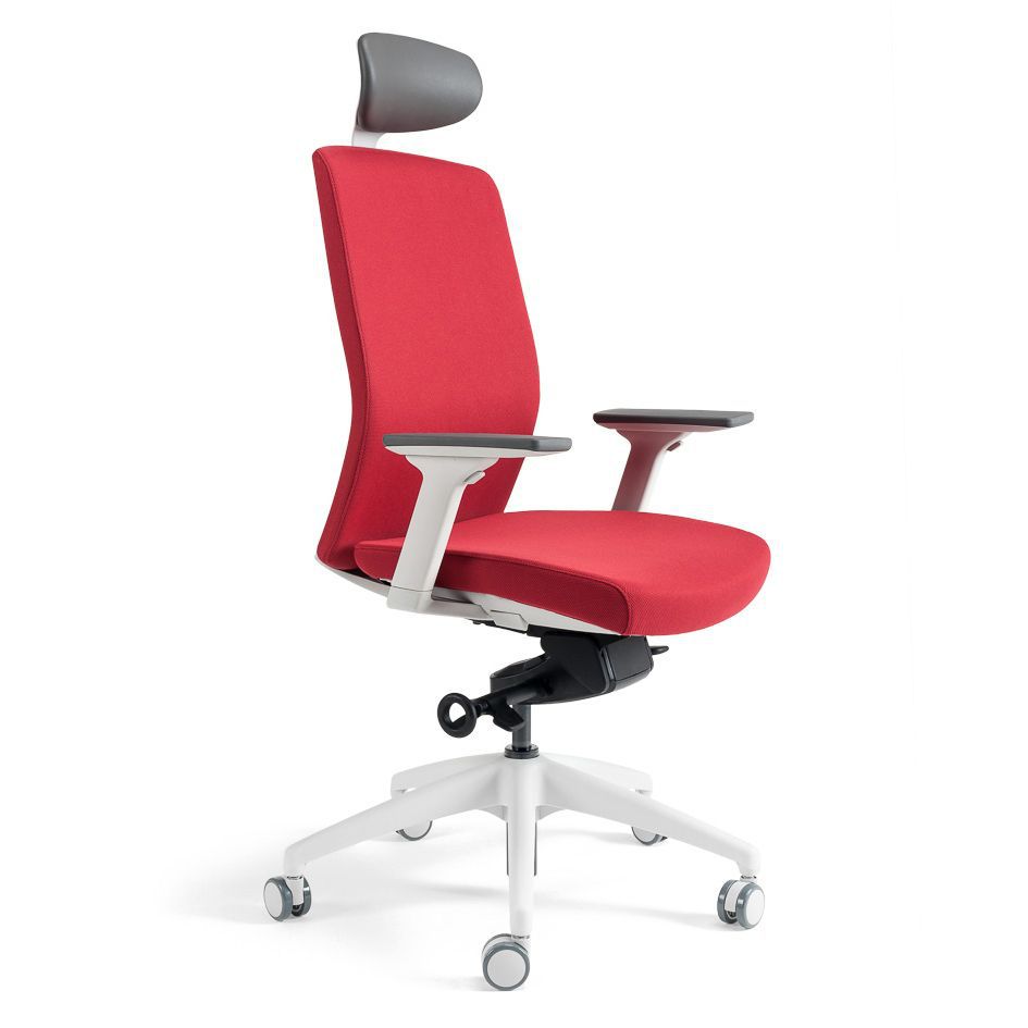 Kancelářská ergonomická židle BESTUHL J2 WHITE SP — více barev, s podhlavníkem Černá 201 (obrázek 12)