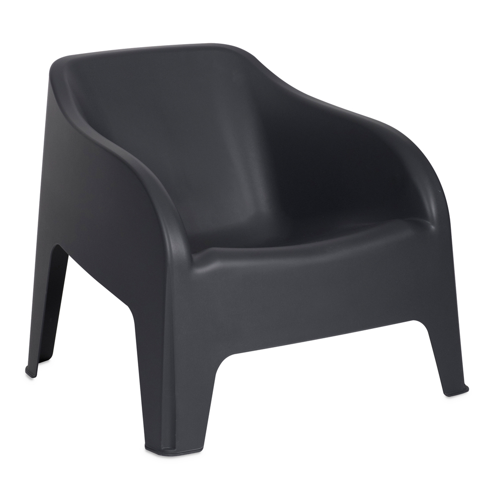 PETRA ARMCHAIR plastové křeslo - grafit (obrázek 5)