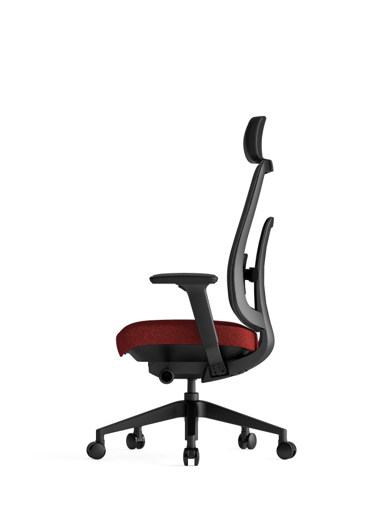Kancelářská ergonomická židle K42  SP – síť/ čalouněná, červená (obrázek 5)