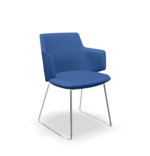 Jednací židle Melody Meeting 360-Q – látka, více barev, LD Seating CSE12 - královská modrá